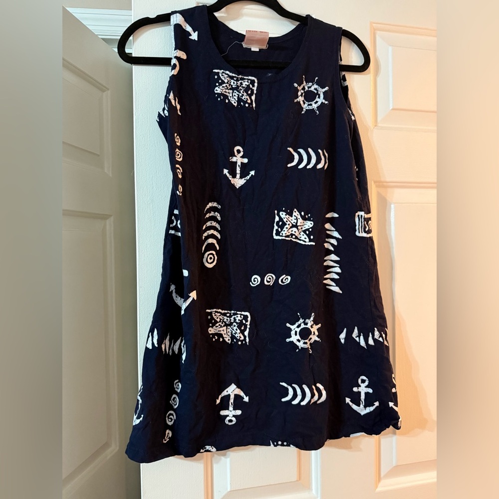 Exist Navy Anchor Print Dress